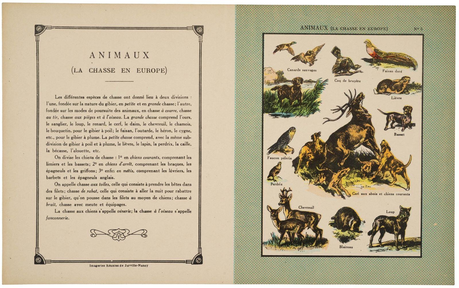 ANIMAUX (LA CHASSE EN EUROPE) N°5 (titre inscrit)