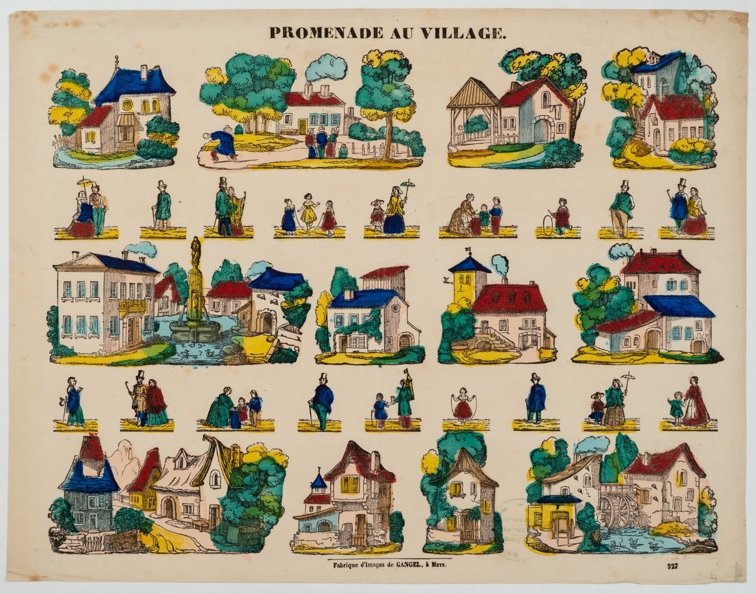 PROMENADE AU VILLAGE. / 327 (titre inscrit)