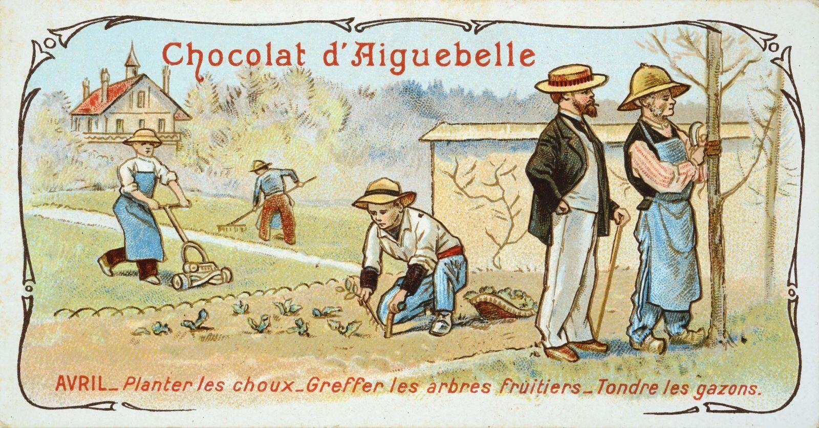 Avril_Planter les choux_Greffer les arbres fruitiers_Tondre les gazons. (titre inscrit)