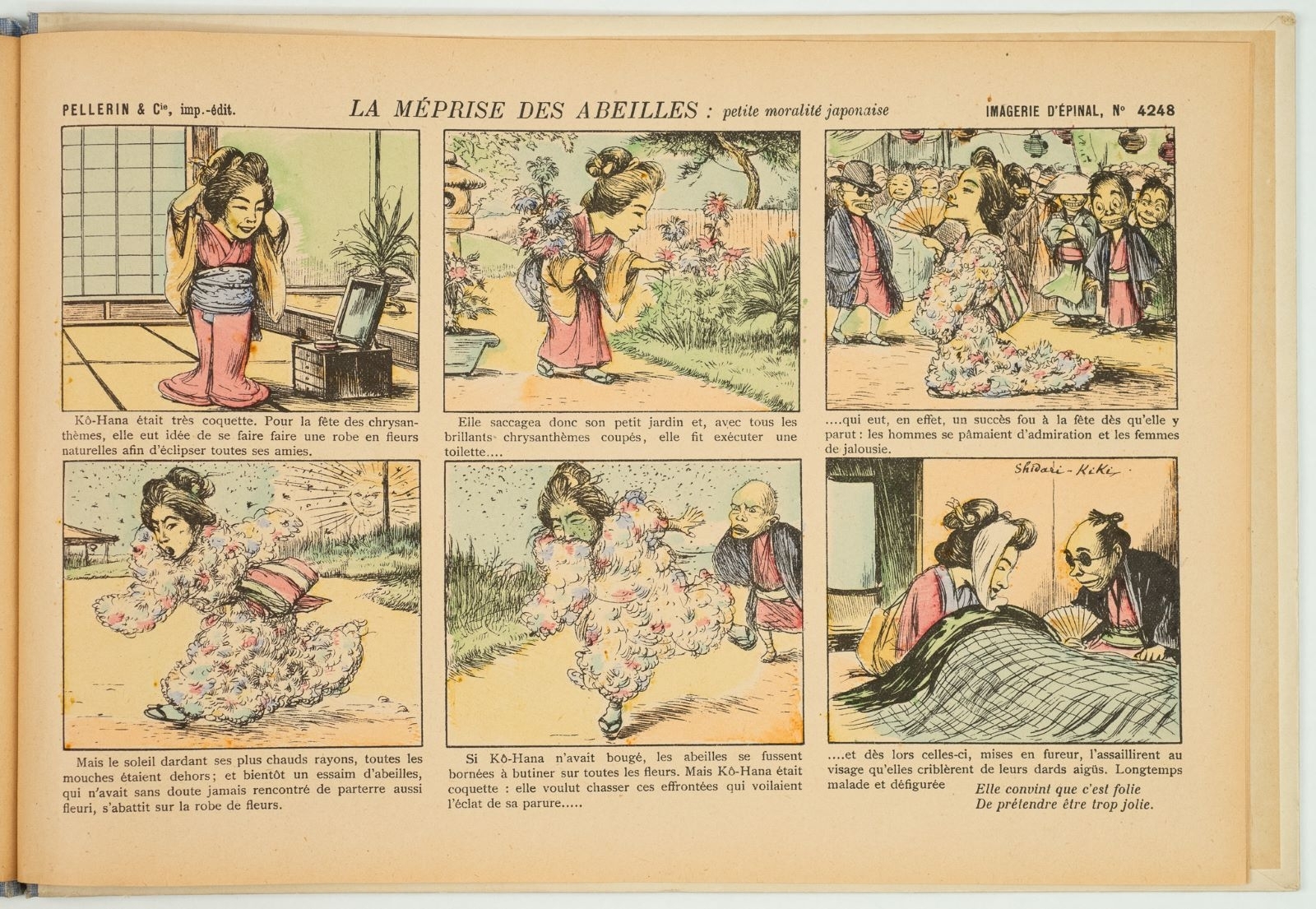 LA MÉPRISE DES ABEILLES : petite moralité japonaise / IMAGERIE D'EPINAL, N°4248 (titre inscrit)