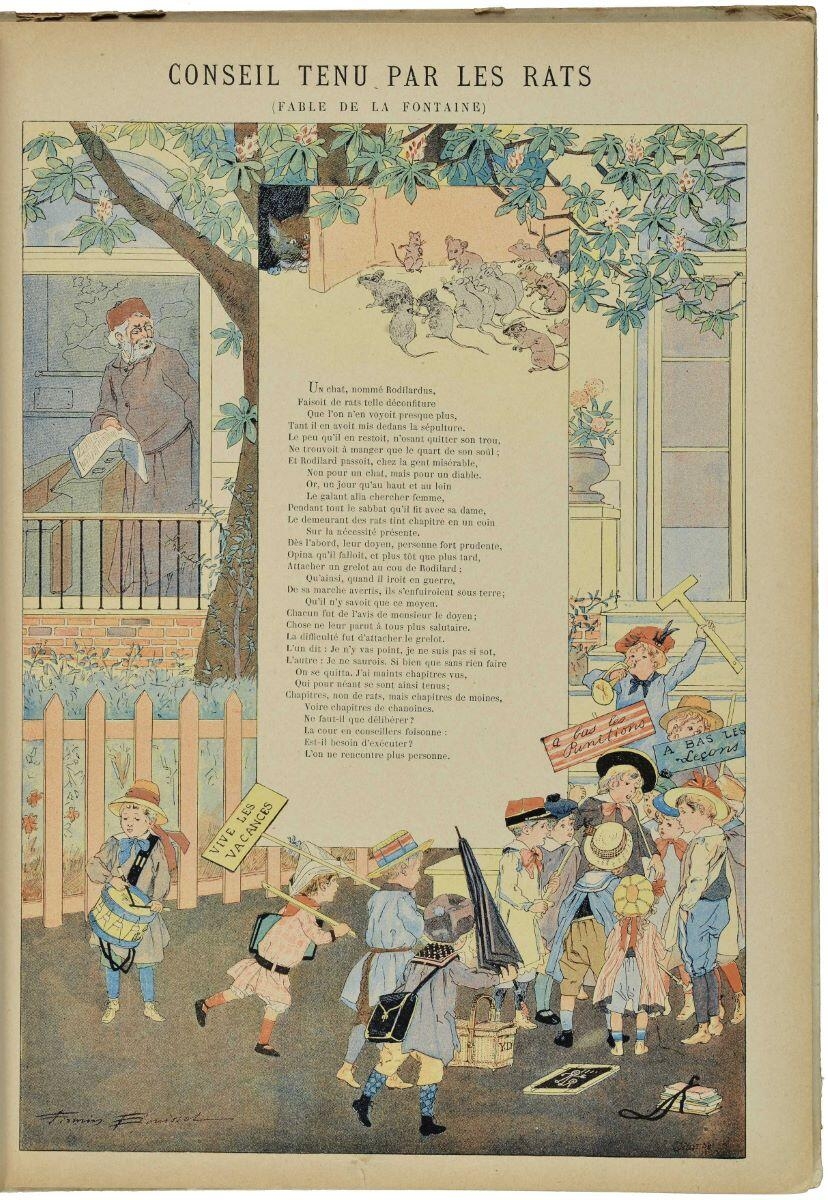 CONSEIL TENU PAR LES RATS / (FABLE DE LA FONTAINE) (titre inscrit)