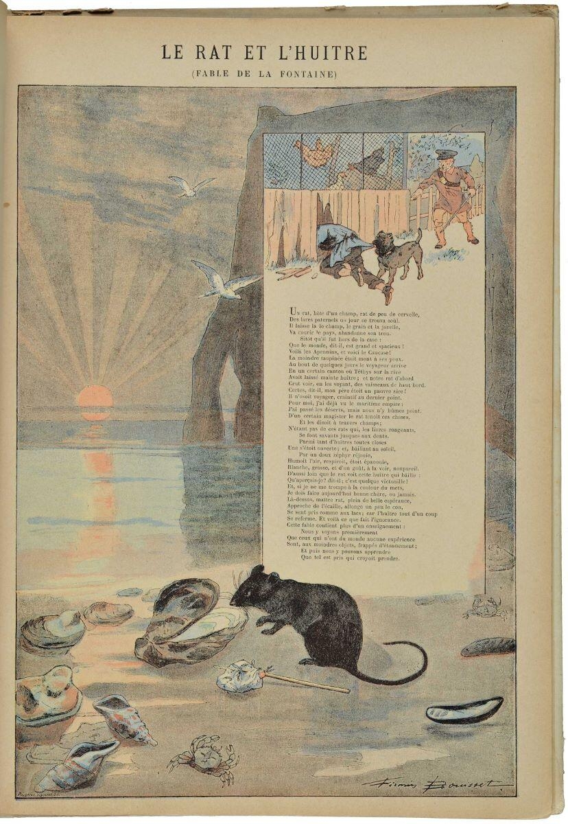 LE RAT ET L’HUITRE / (FABLE DE LA FONTAINE) (titre inscrit)