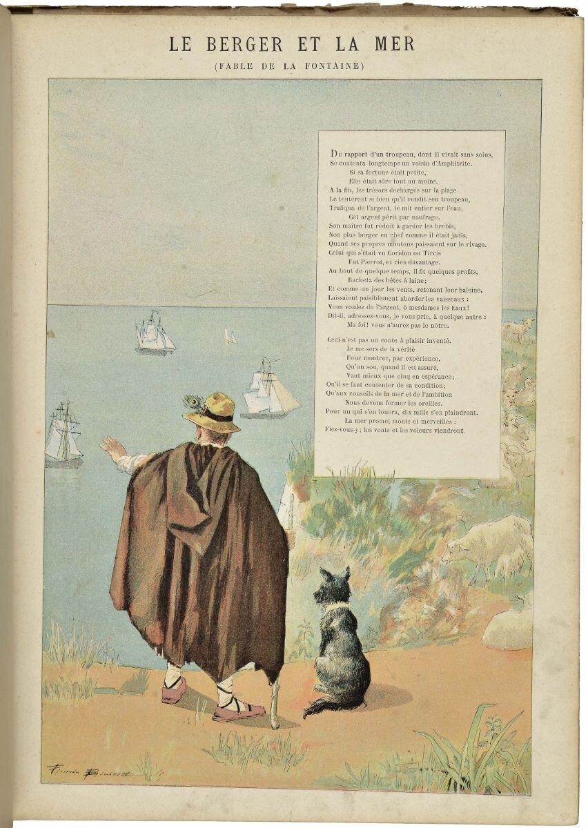 LE BERGER ET LA MER / (FABLE DE LA FONTAINE) (titre inscrit)