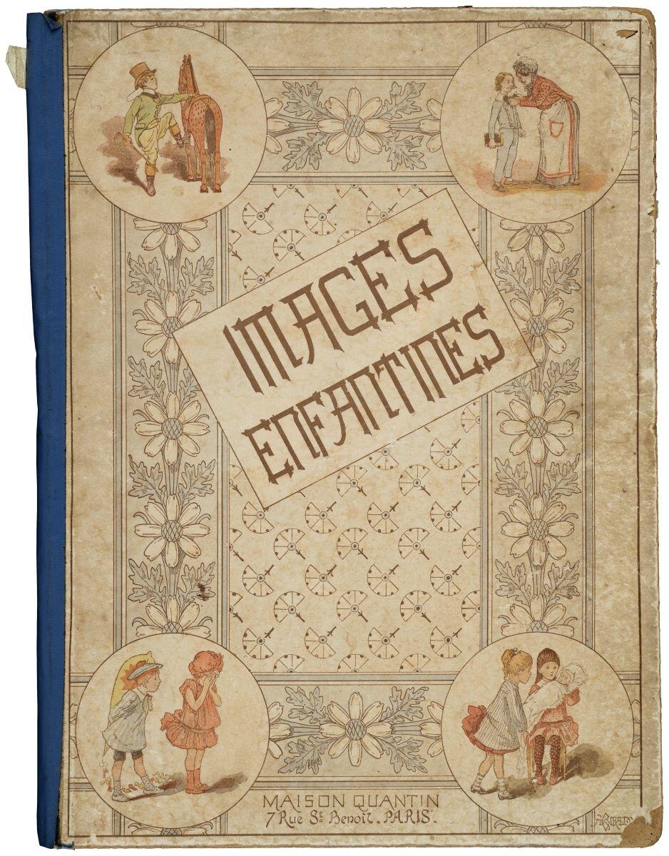 IMAGES / ENFANTINES (titre inscrit) ; première série ; vignettes issues des historiettes : Un rêve agité, Tom et Toto et Monsieur le Docteur (titre factice)