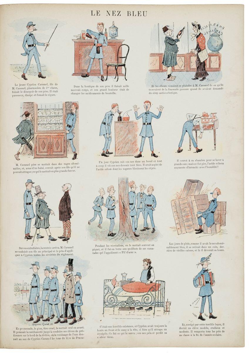 LE NEZ BLEU (titre inscrit)