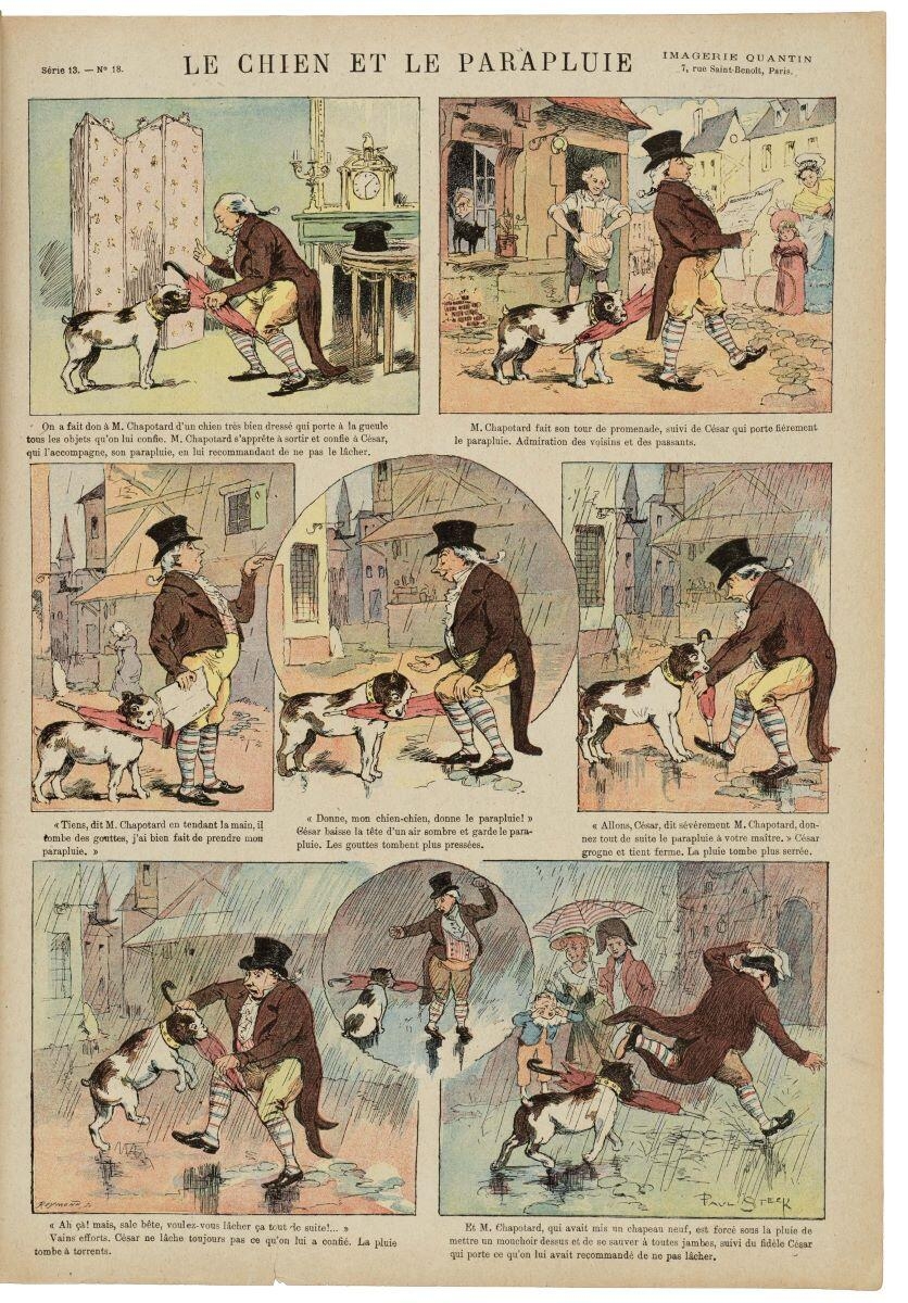 LE CHIEN ET LE PARAPLUIE (titre inscrit)