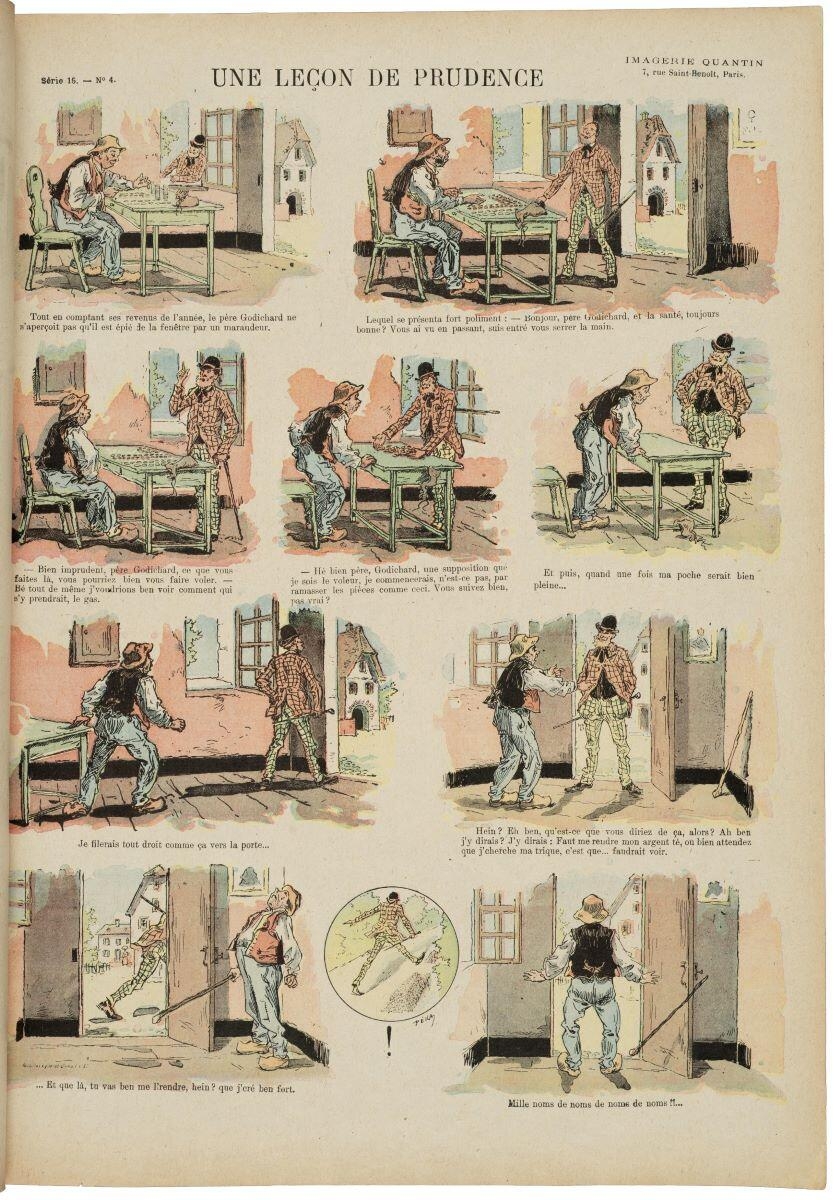 UNE LEÇON DE PRUDENCE (titre inscrit)