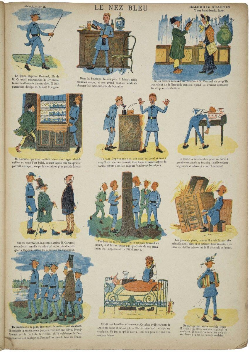LE NEZ BLEU (titre inscrit)