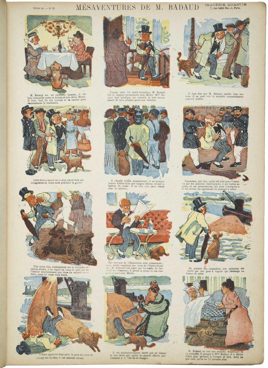 MÉSAVENTURES DE M. BADAUD (titre inscrit)