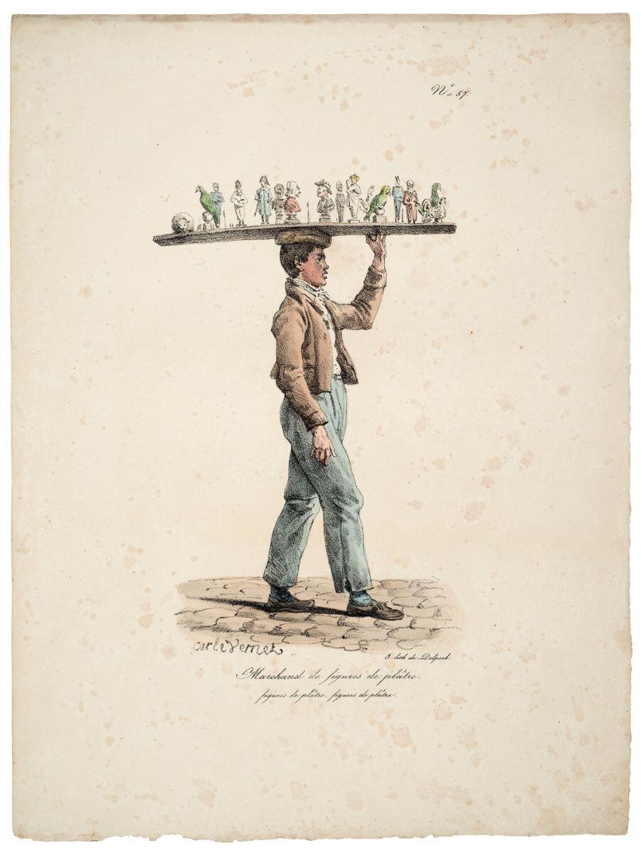 Marchand de figures de plâtre. / N°.. 57. (titre inscrit)