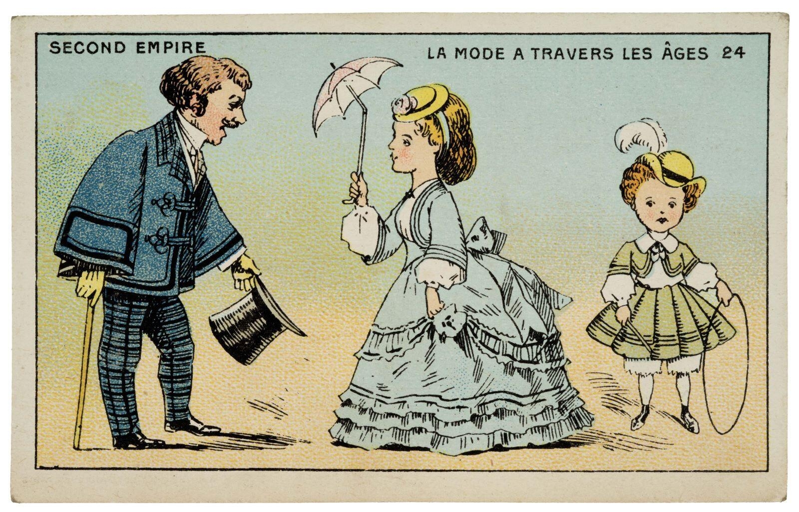 LA MODE A TRAVERS LES ÂGES 24 / SECOND EMPIRE (titre inscrit)