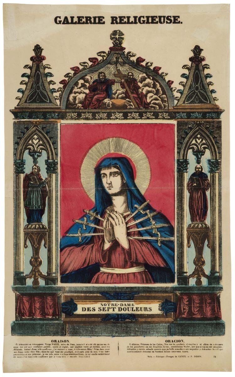 GALERIE RELIGIEUSE. / NOTRE-DAME / DES SEPT DOULEURS. 58 (titre inscrit)