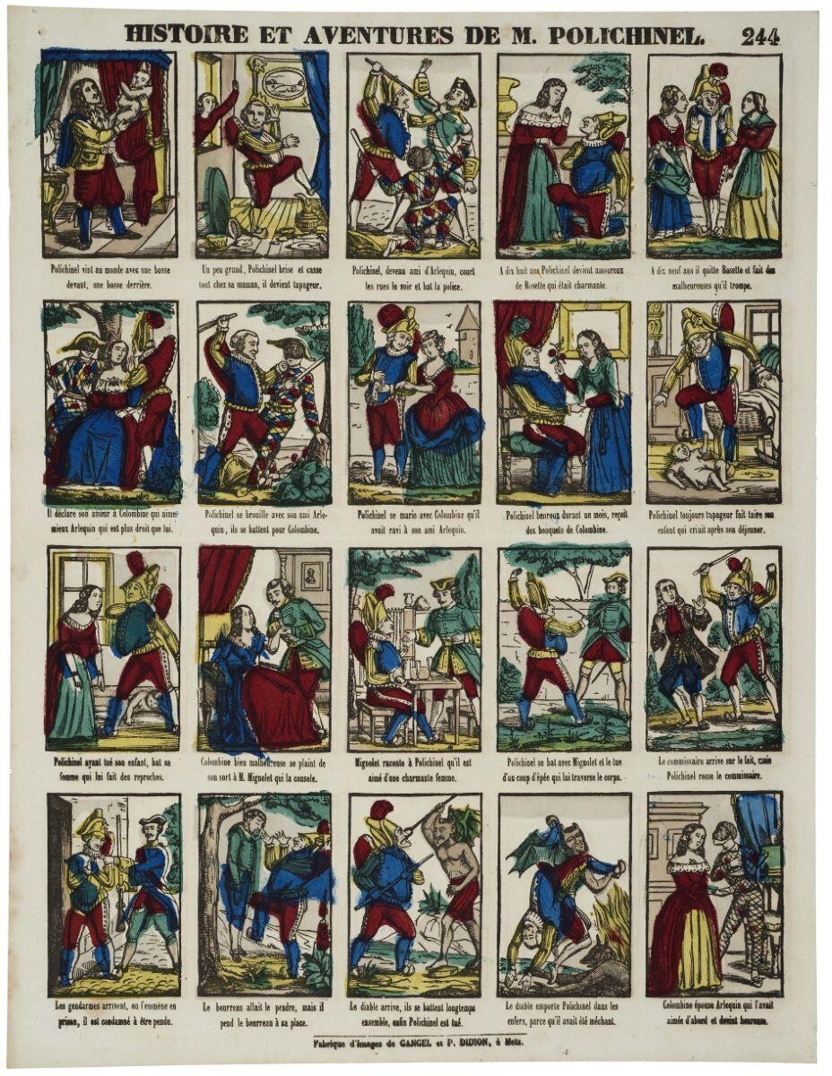 HISTOIRE ET AVENTURES DE M. POLICHINEL. 244 (titre inscrit)