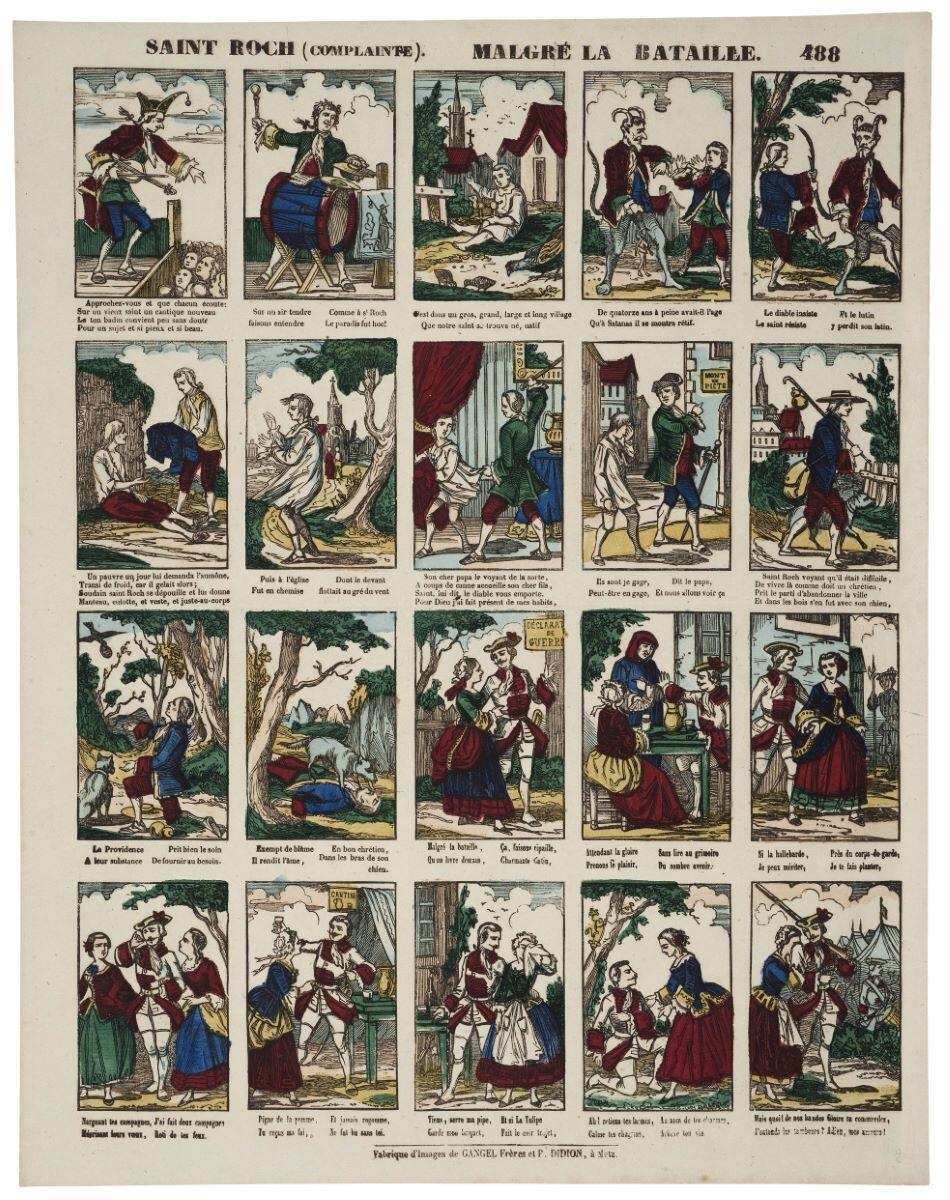 SAINT ROCH (COMPLAINTE). MALGRÉ LA BATAILLE. 488 (titre inscrit)