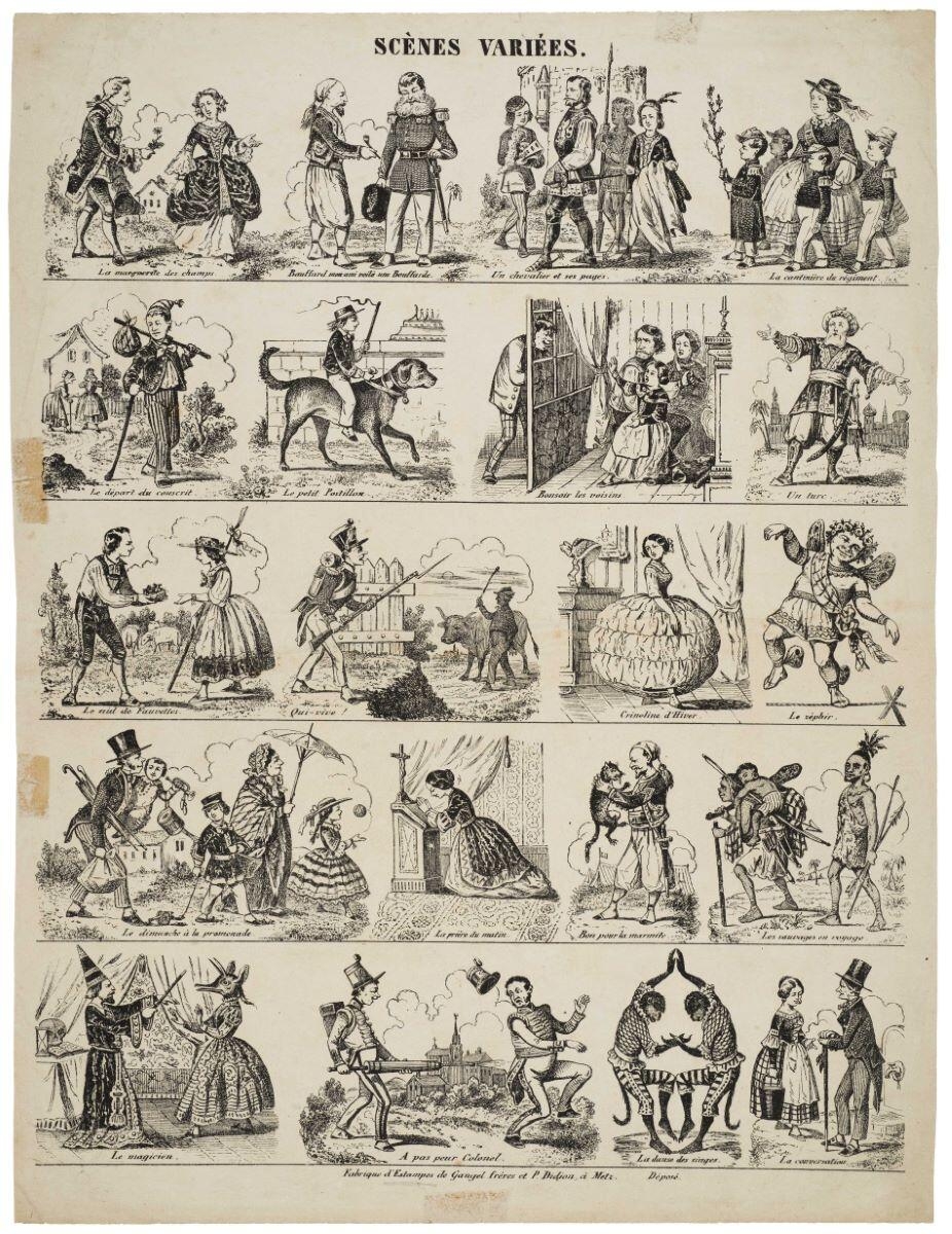 SCÈNES VARIÉES. (titre inscrit)