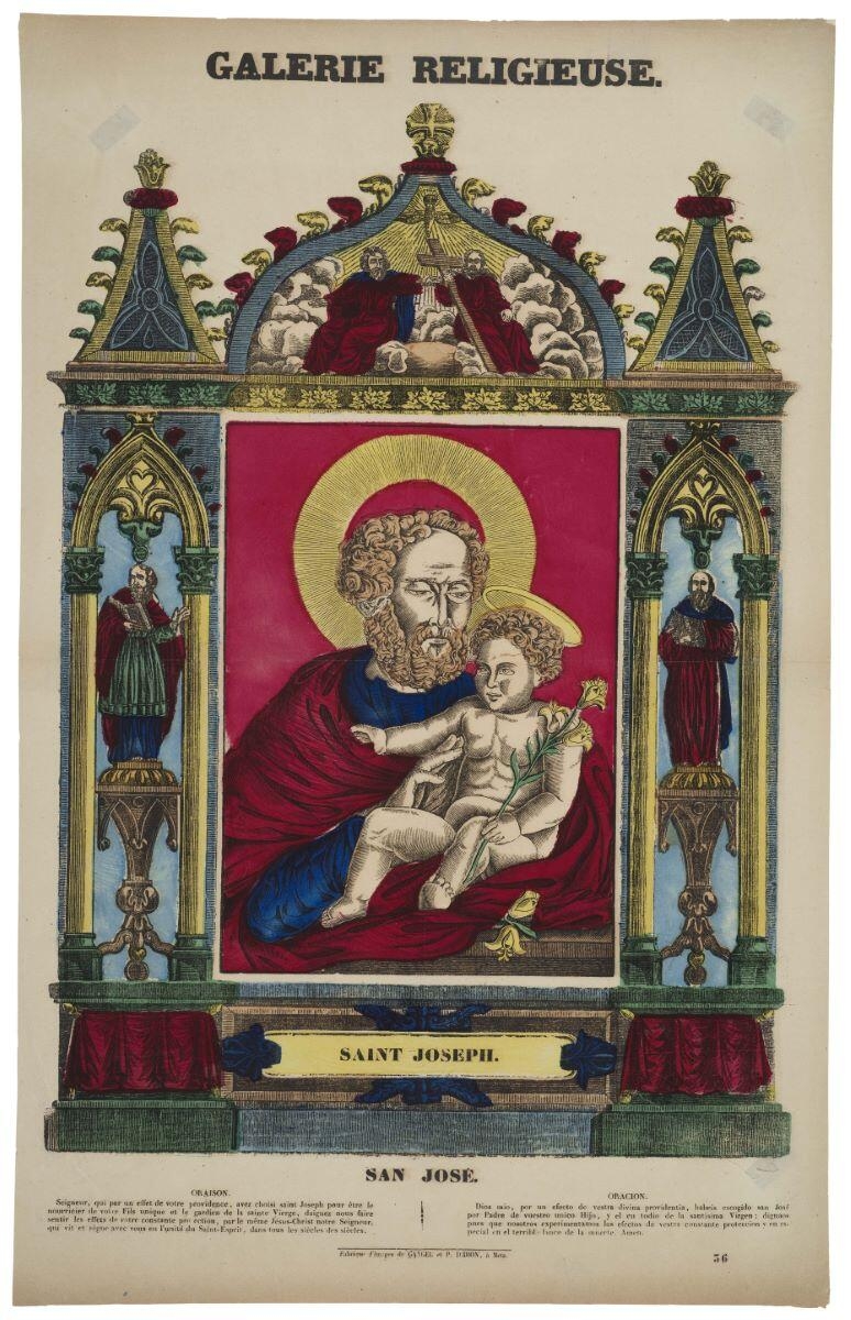 GALERIE RELIGIEUSE. / SAINT JOSPEH. 56 (titre inscrit fr., esp.)