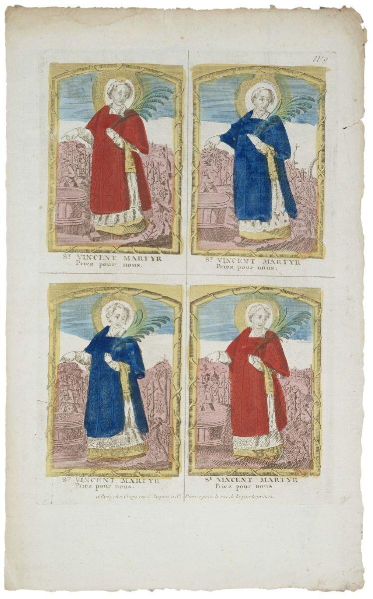 ST. VINCENT MARTYR / Priez pour nous. N°. 9 (titre inscrit)