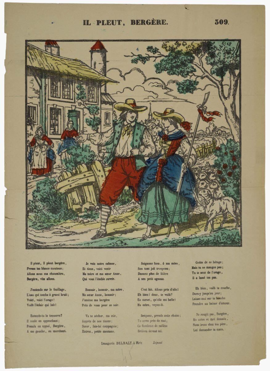 IL PLEUT, BERGÈRE. 309. (titre inscrit)