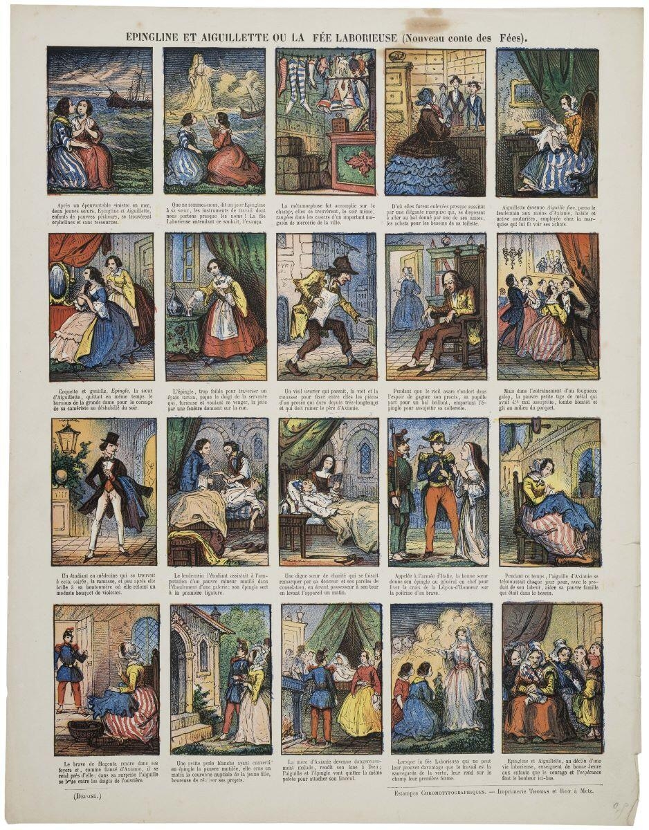 EPINGLINE ET AUGUILLETTE OU LA FÉE LABORIEUSE (Nouveau conte des Fées). (titre inscrit)