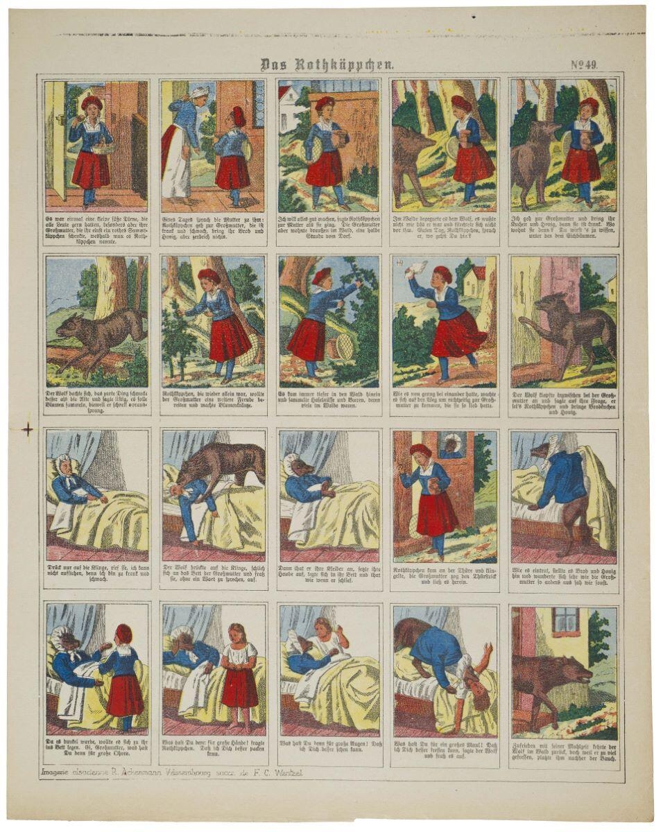Das Rothkäppchen. N°= 49. (titre inscrit all.) ; Le petit Chaperon rouge (titre factice)