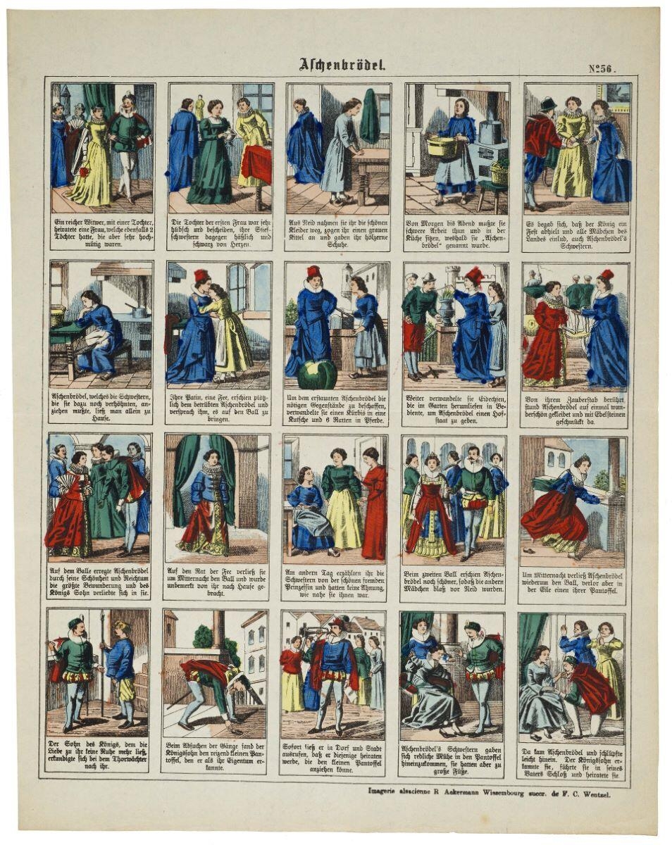 Aschenbrödel. N°=56. (titre inscrit all.) ; Cendrillon (titre factice)