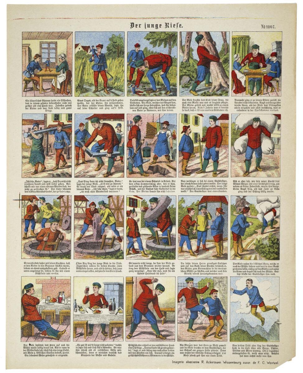 Der junge Riese. N°= 1007. (titre inscrit all.) ; le jeune géant (titre factice)