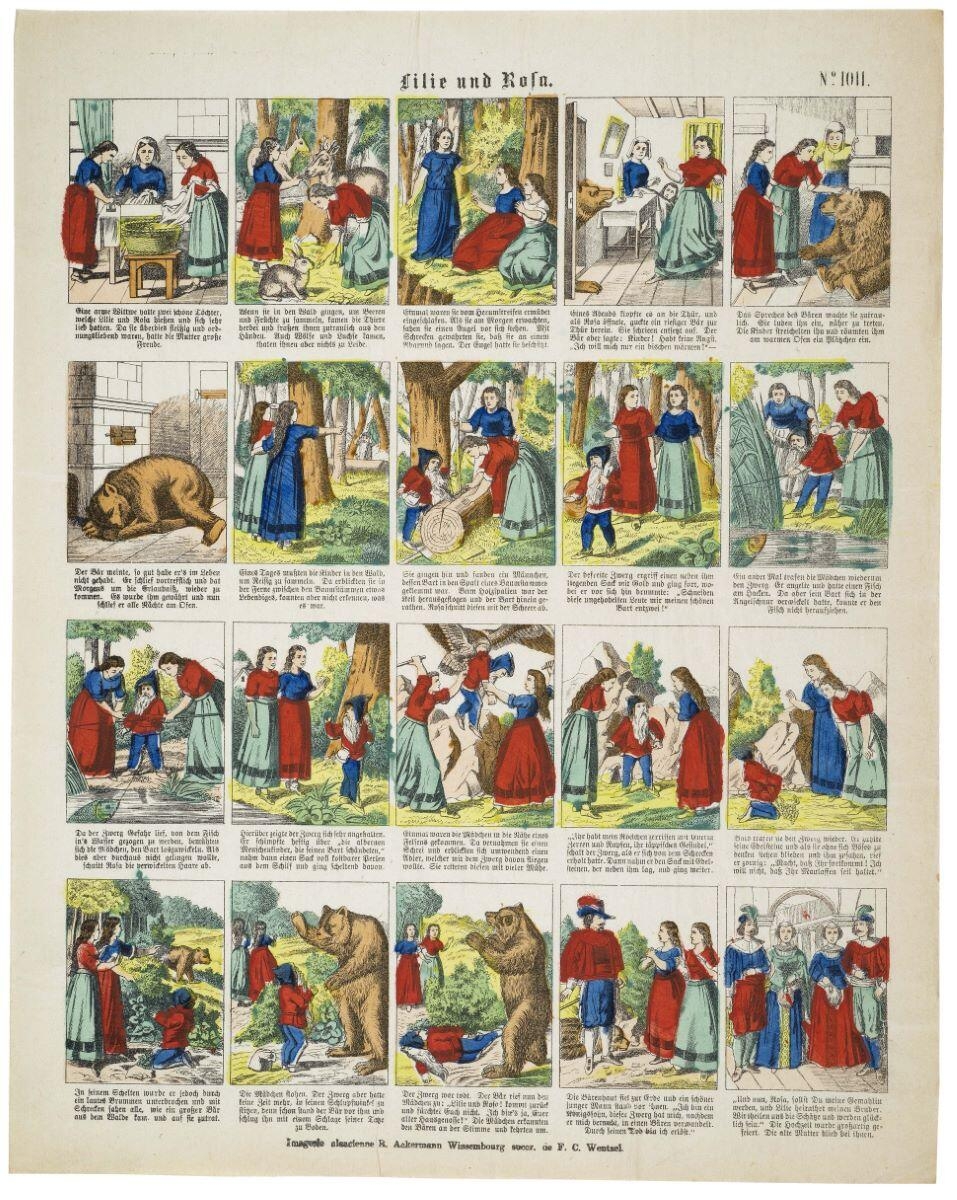 Lilie und Rosa. N°= 1011. (titre inscrit all.)