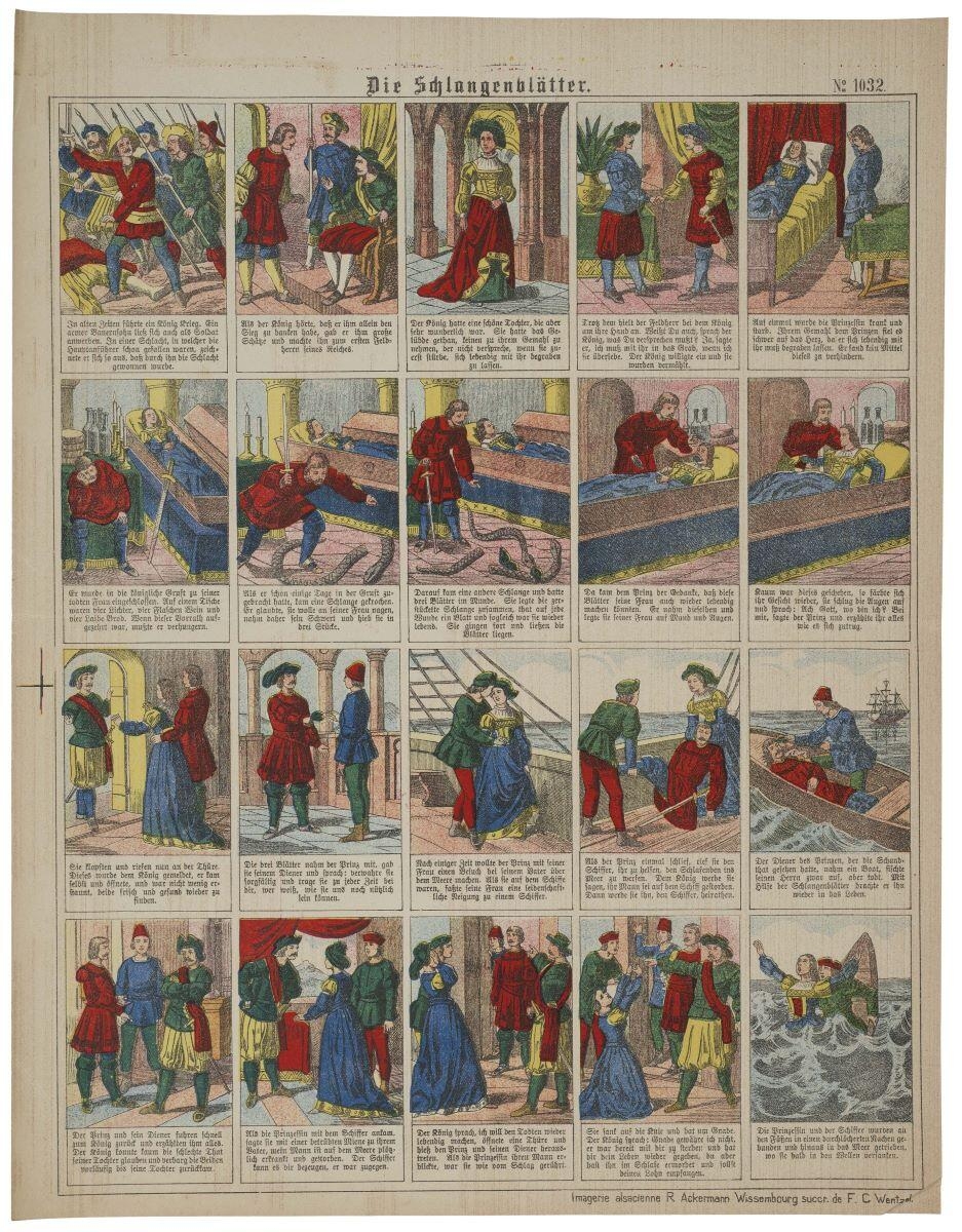 Die Schlangenblätter. N°= 1032. (titre inscrit all.)