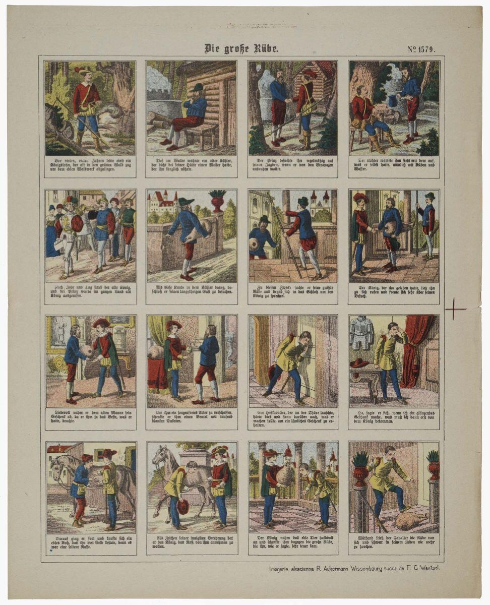 Die grosse Rübe. N°= 1579. (titre inscrit) ; le gros navet (titre factice)