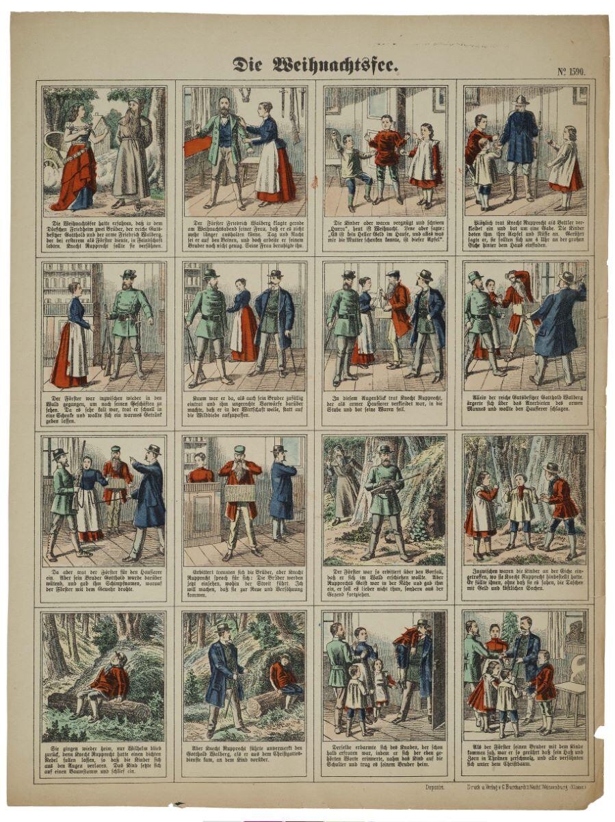Die Weihnachtsfee. N°= 1590. (titre inscrit all.) ; La fée de Noël (titre factice)