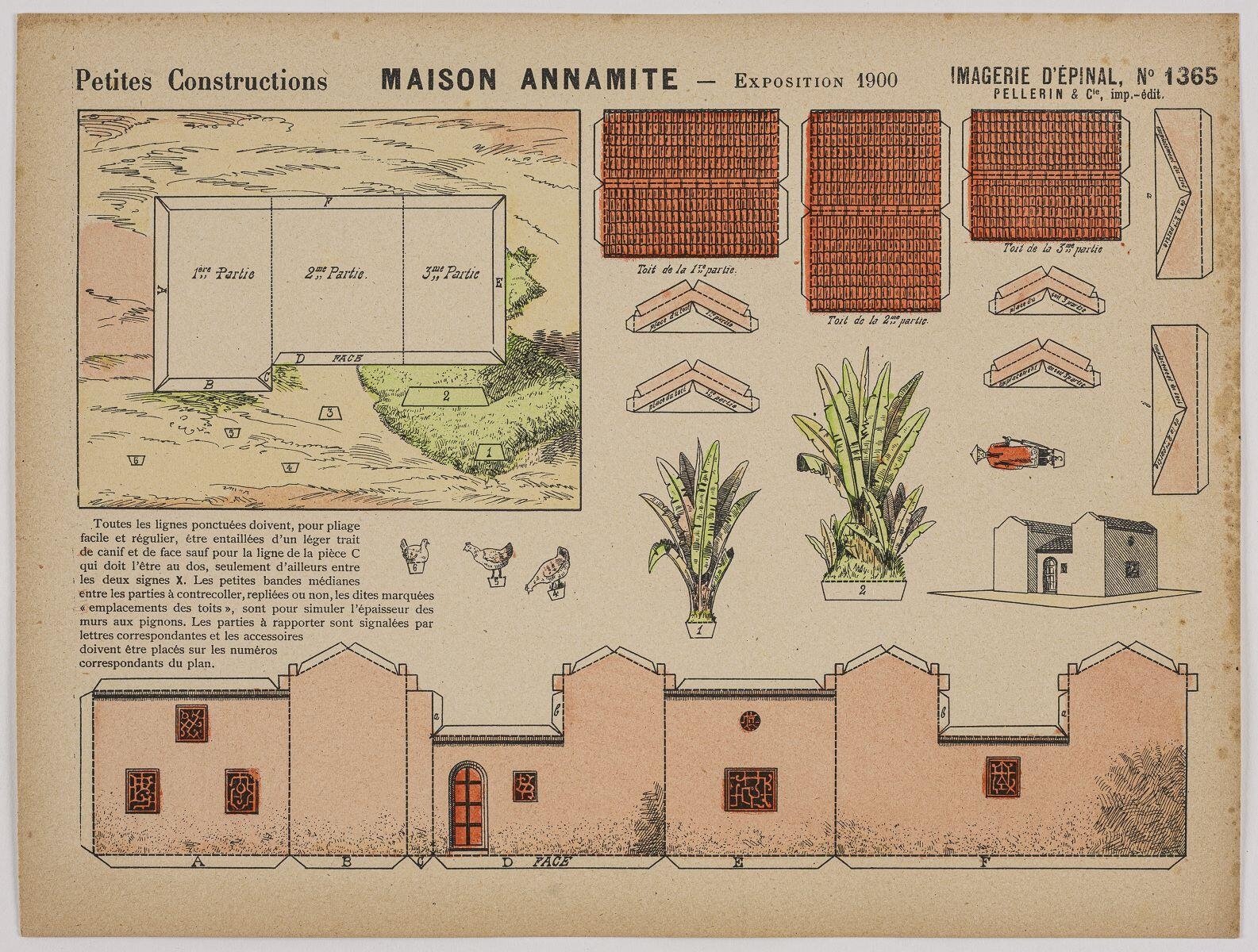 MAISON ANNAMITE - EXPOSITION 1900 (titre inscrit)