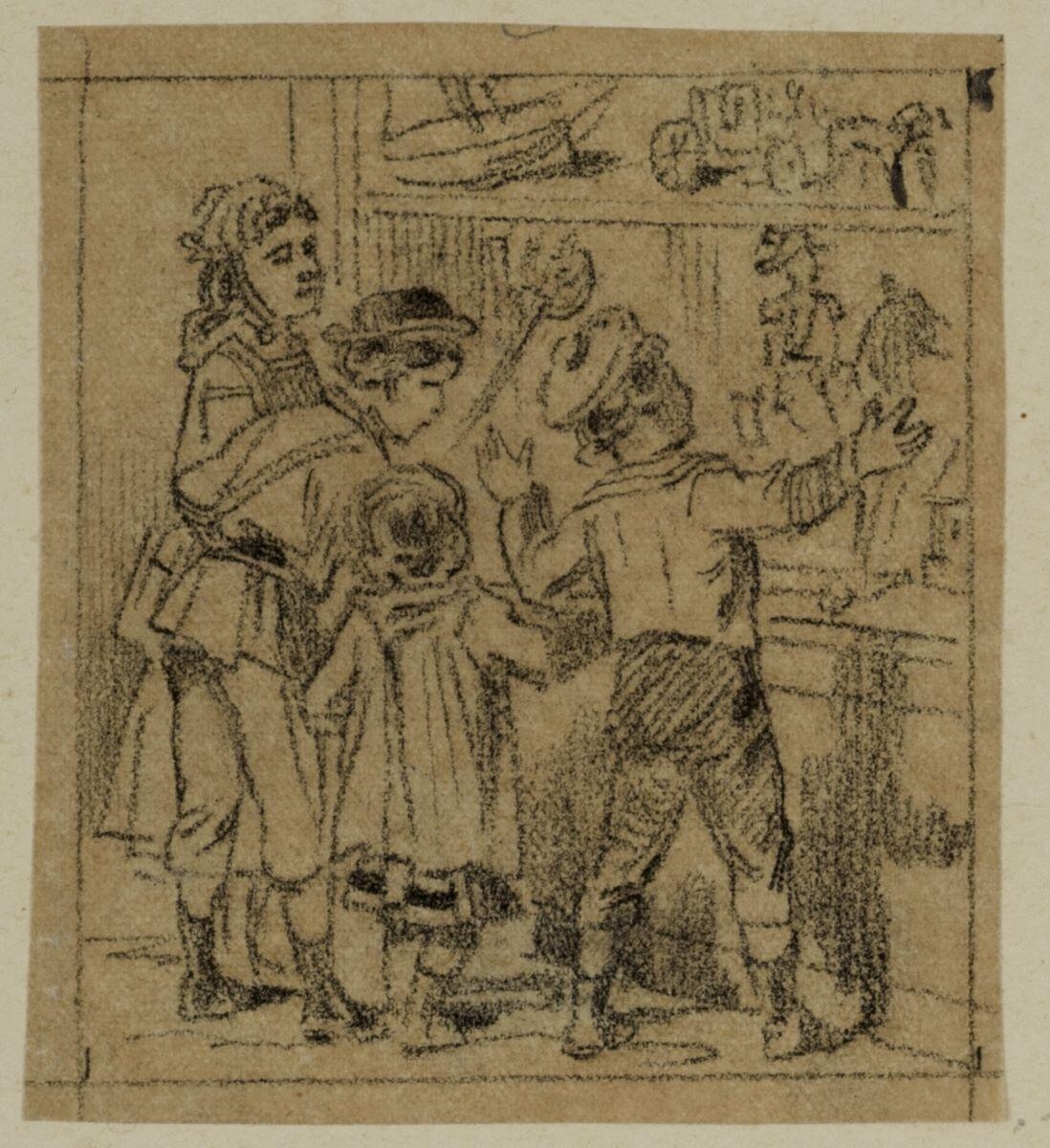 Dessins originaux de Charles Pinot / Le soulier de Noël (titre factice)