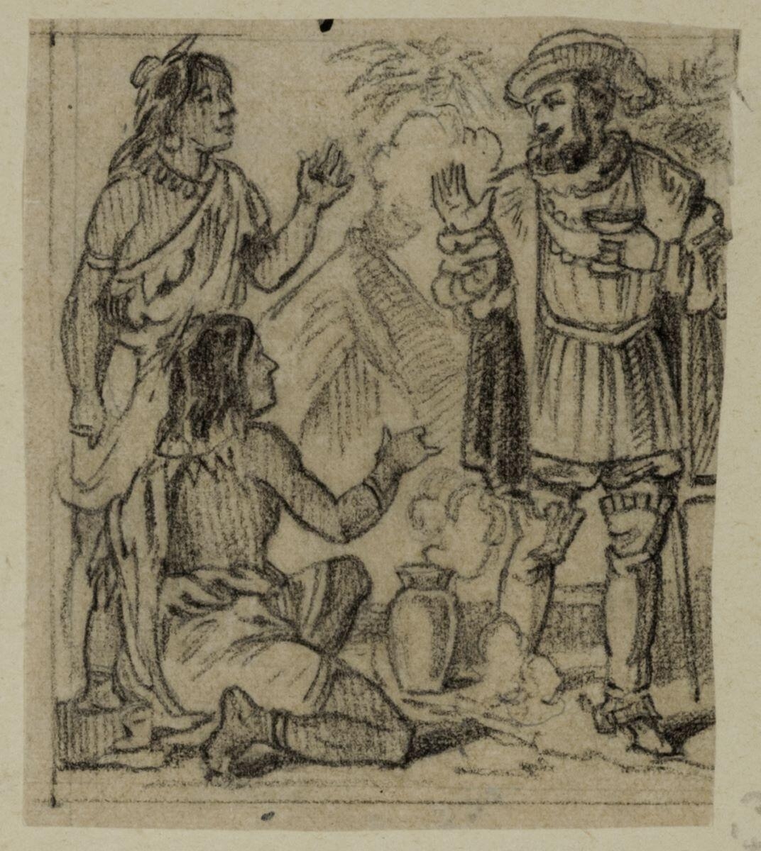 Dessins originaux de Charles Pinot / L'histoire du chocolat (titre factice)