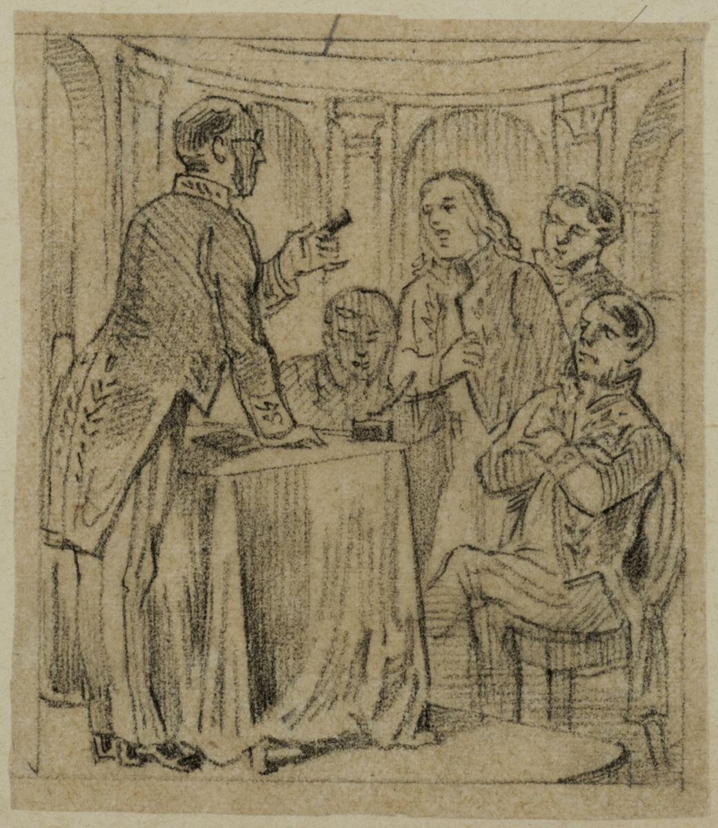 Dessins originaux de Charles Pinot / L'histoire du chocolat (titre factice)