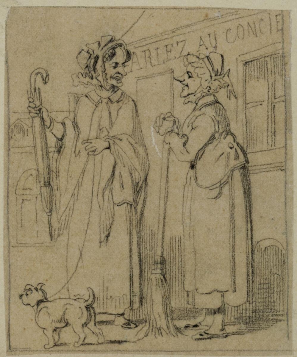 Dessins originaux de Charles Pinot / Histoire d'un schah / Souvenir humoristique d'une visite d'un Schah de Perse à Paris (titre factice)