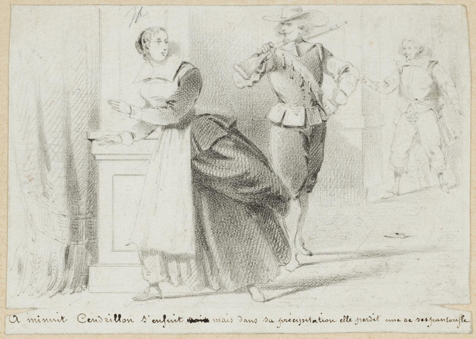 Dessins originaux de Charles Pinot / Histoire de Cendrillon (titre factice)