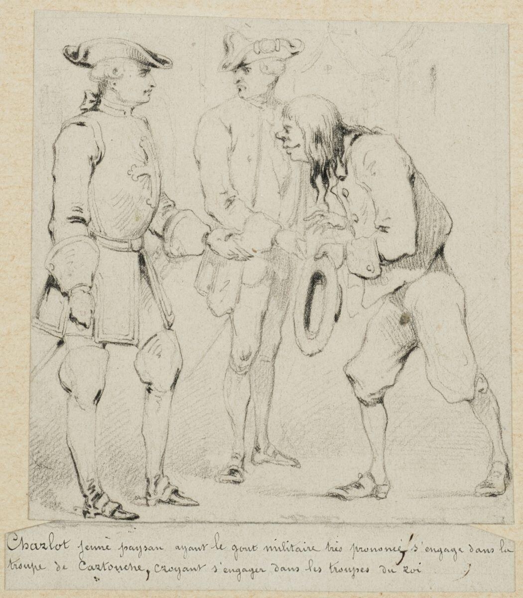 Dessins originaux de Charles Pinot / Histoire de Cartouche (titre factice)