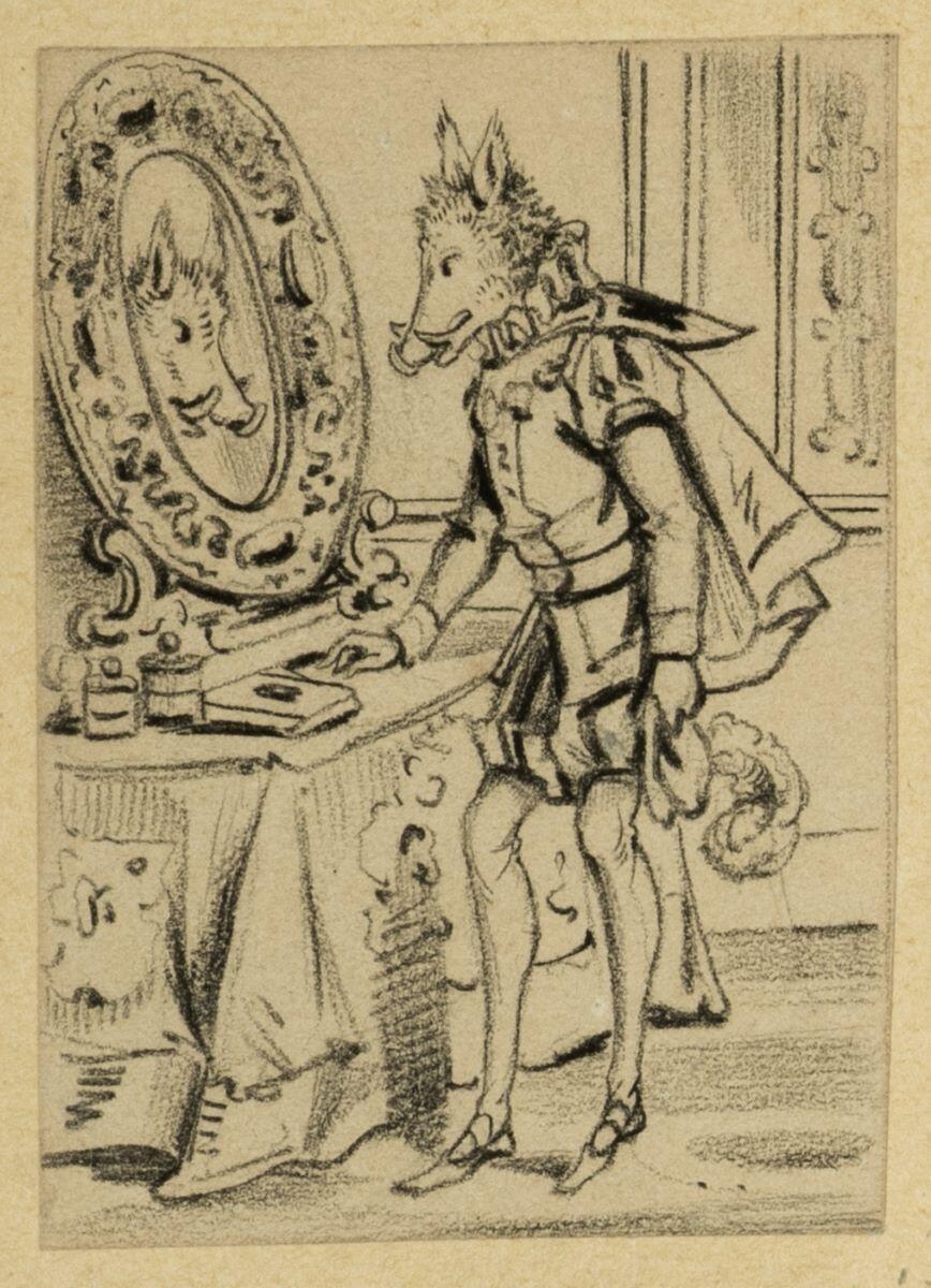 Dessins originaux de Charles Pinot / Histoire du prince Marcassin. (titre factice)