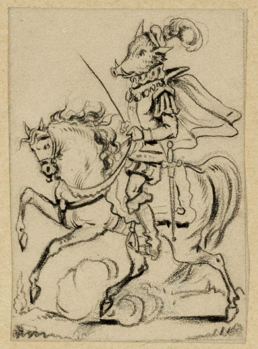 Dessins originaux de Charles Pinot / Histoire du prince Marcassin. (titre factice)