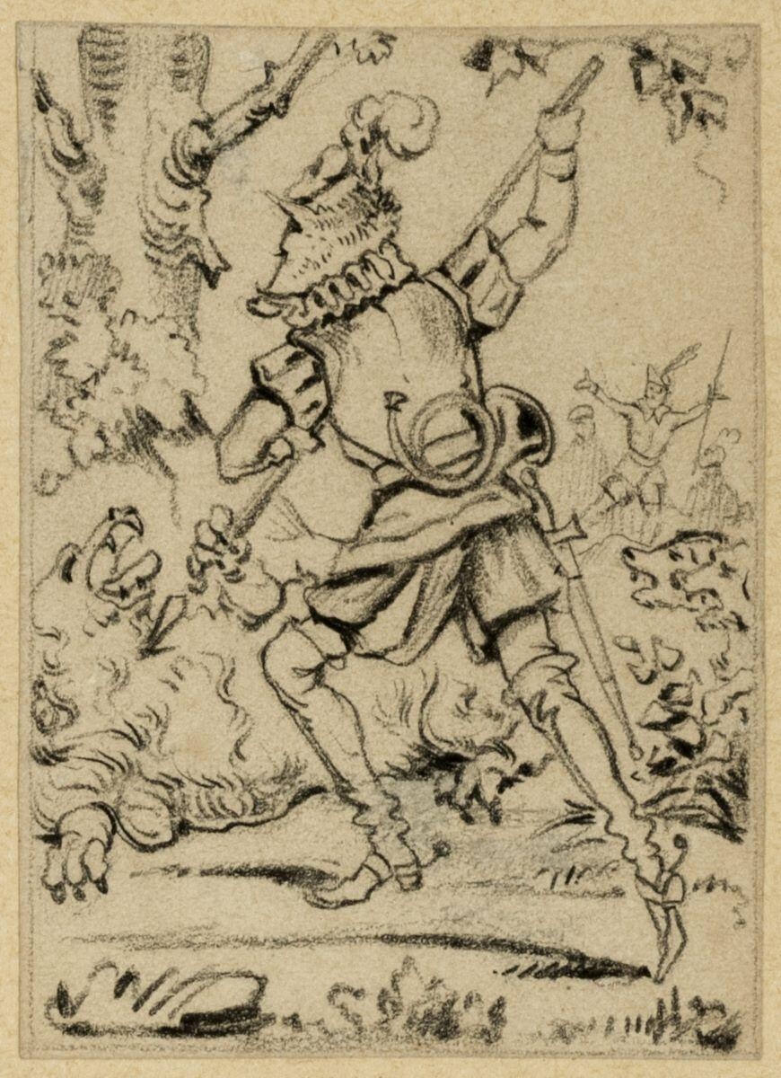 Dessins originaux de Charles Pinot / Histoire du prince Marcassin. (titre factice)