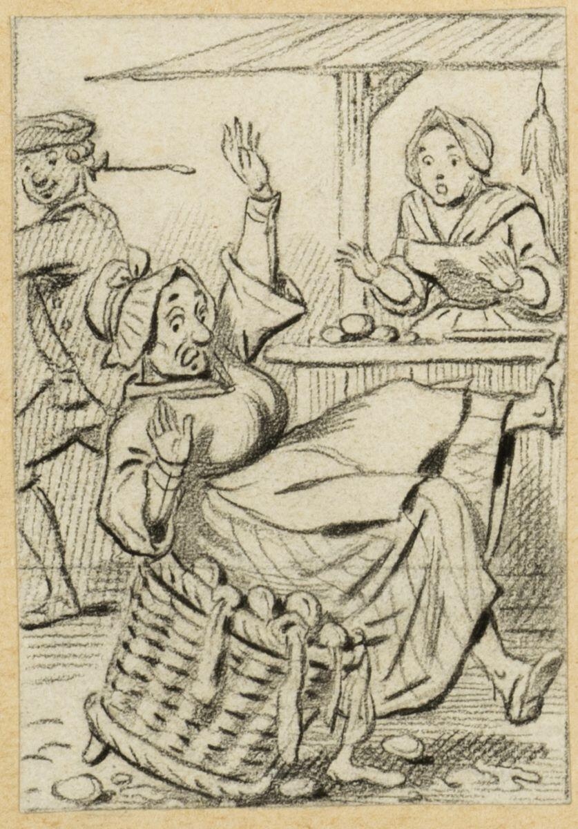 Dessins originaux de Charles Pinot / Les émotions du père Lantimèche (titre factice)