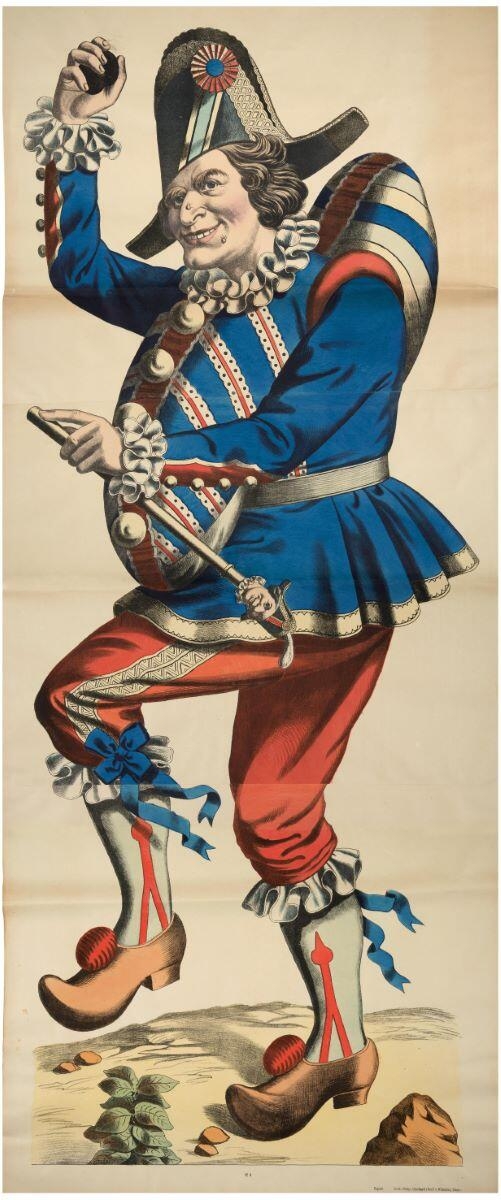 [Hanswurst] N°. 9. (titre inscrit) ; Polichinelle (titre factice)