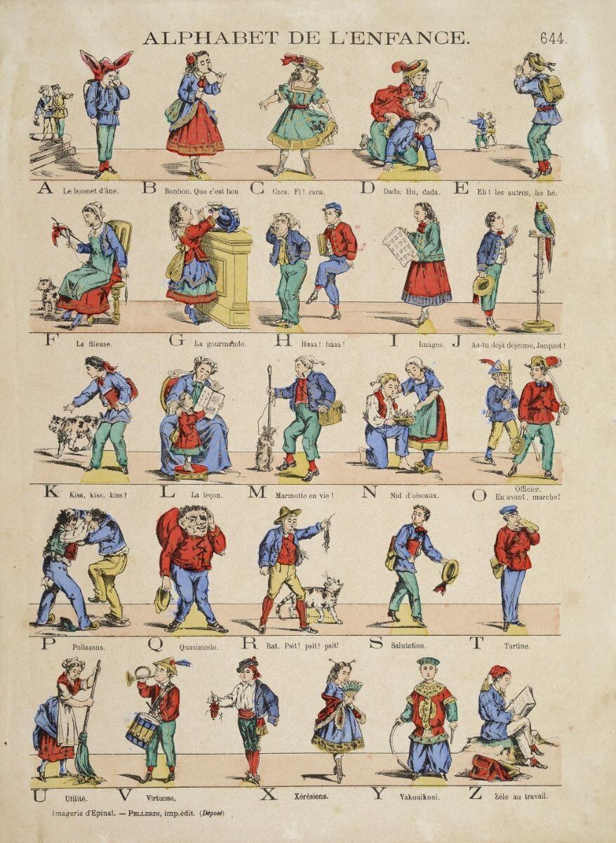 ALPHABET DE L'ENFANCE. 644. (titre inscrit)