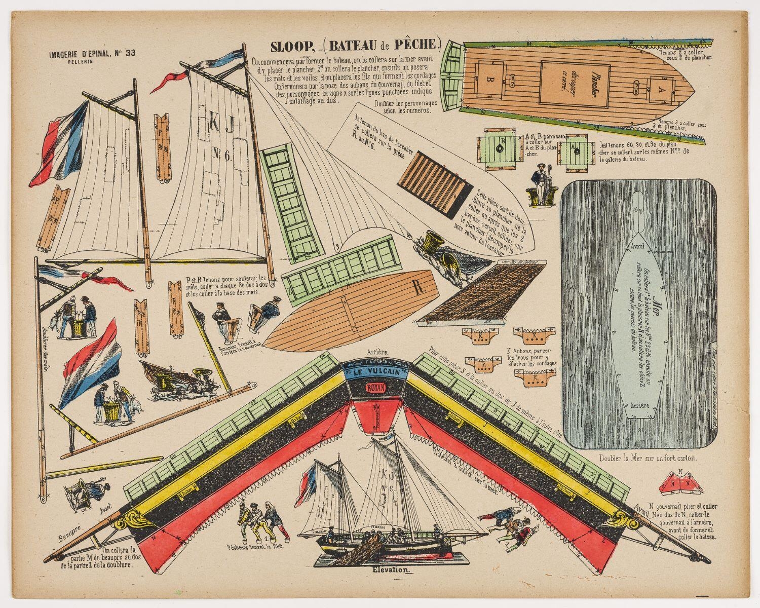 SLOOP, - (BATEAU de PÊCHE.) (titre inscrit)