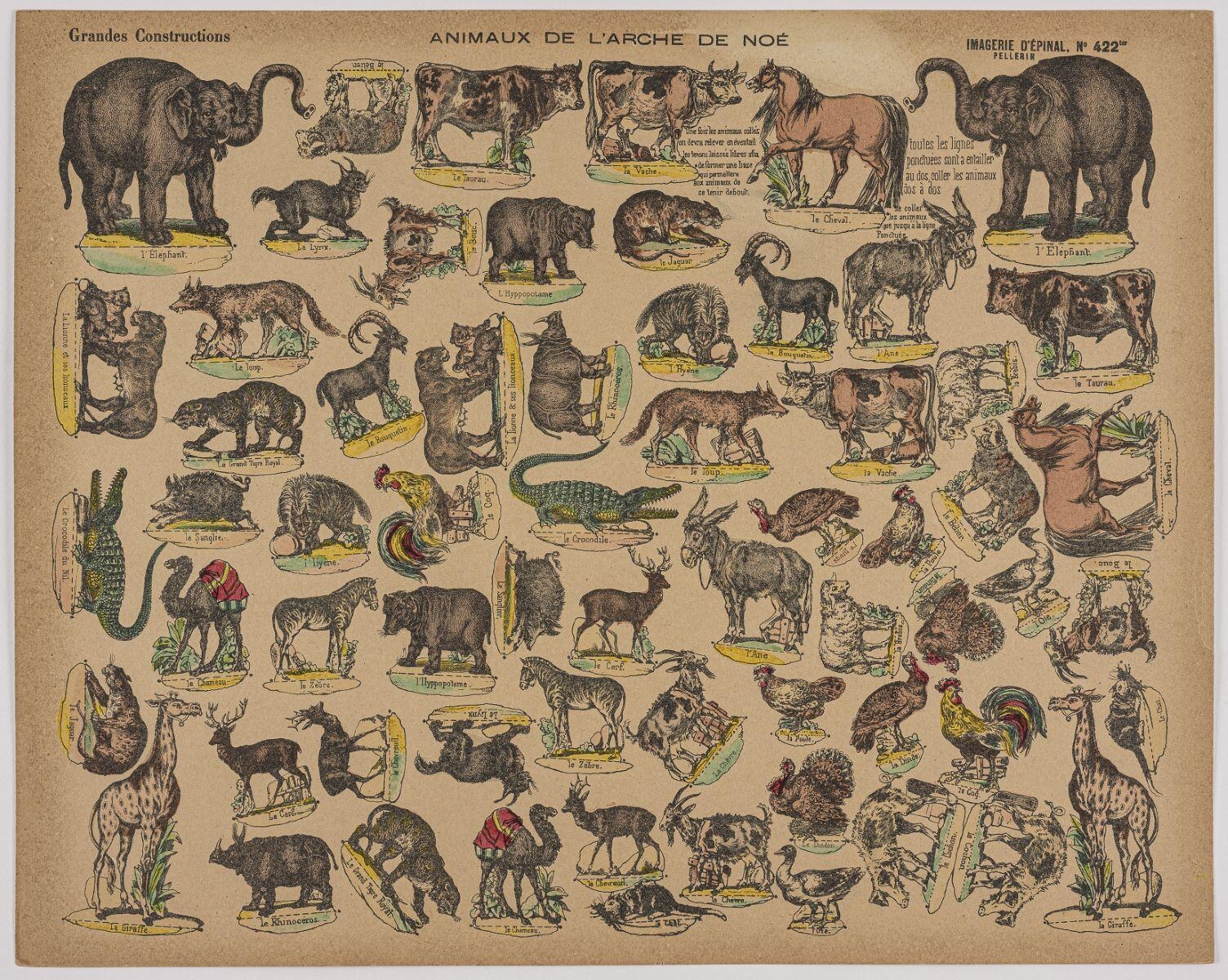 ANIMAUX DE L'ARCHE DE NOÉ (titre inscrit)
