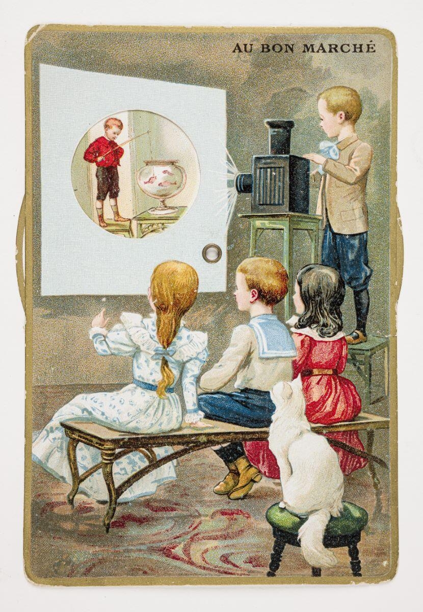 Séance de projection de lanterne magique (titre factice)