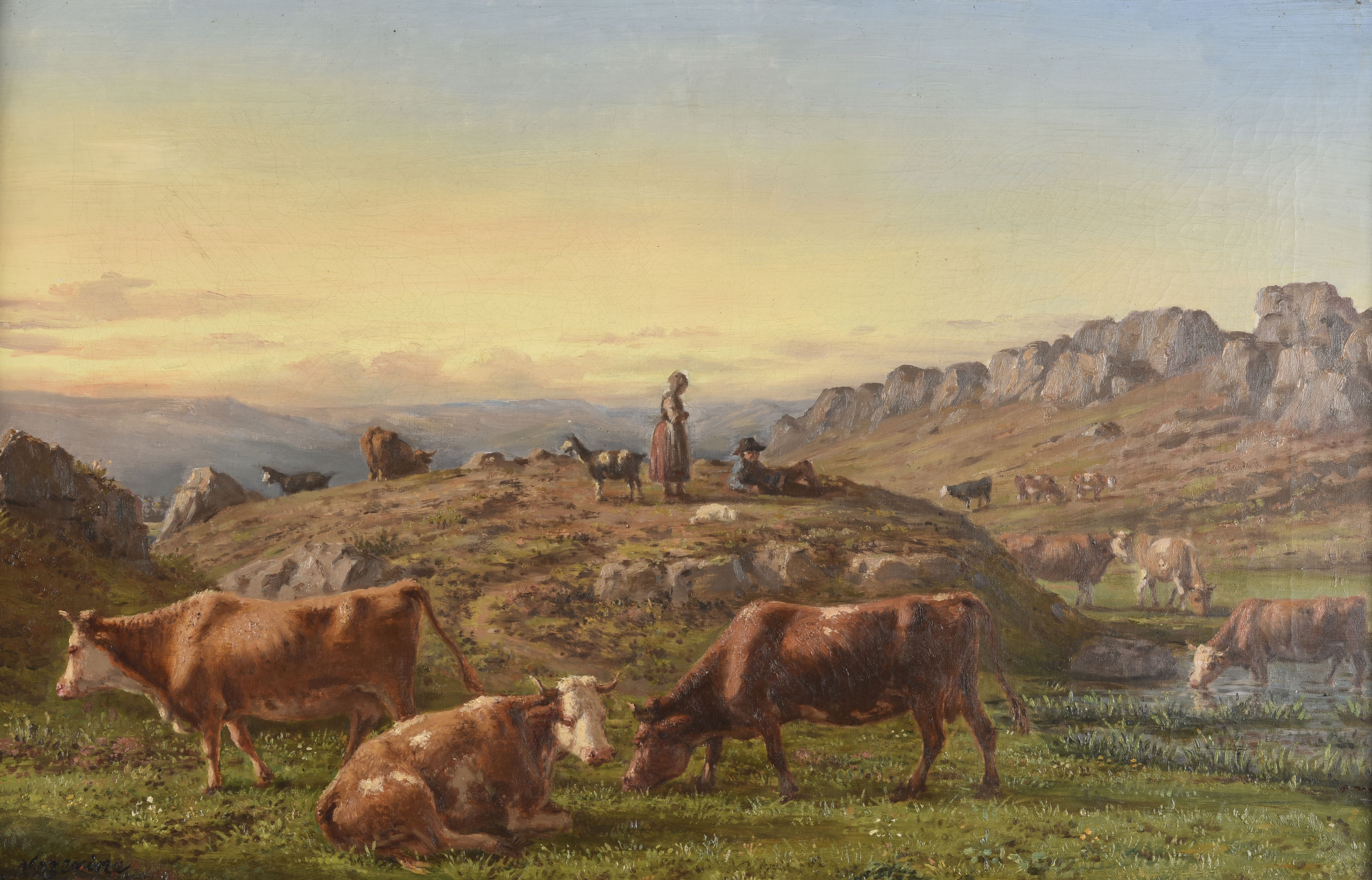 Pâturage aux environs de La Bresse