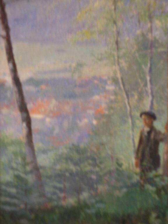 Vue de Remiremont au-dessus de la ferme Noël