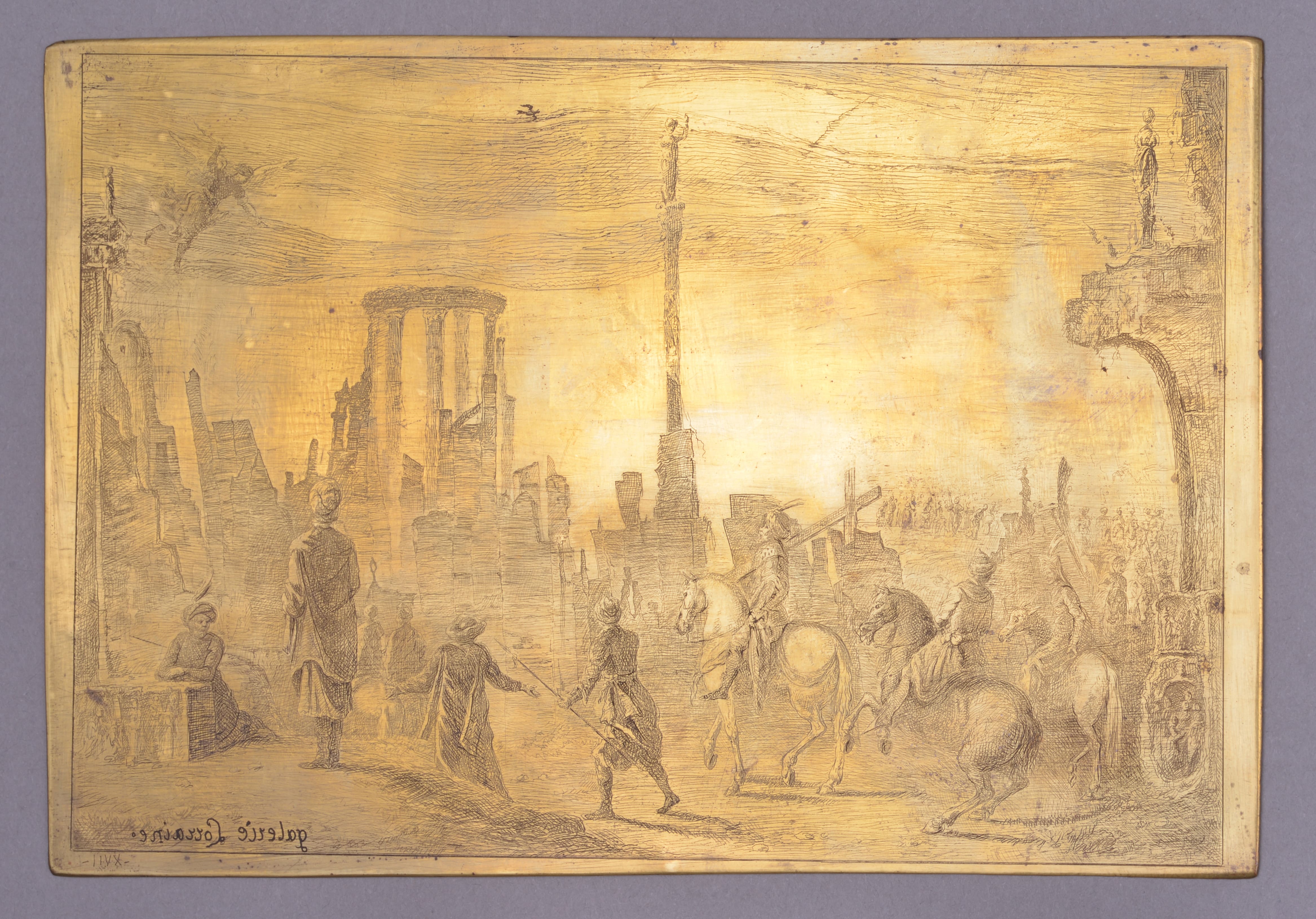 Paesina, L'exaltation de la Sainte Croix dit Callot marbre ruiniforme