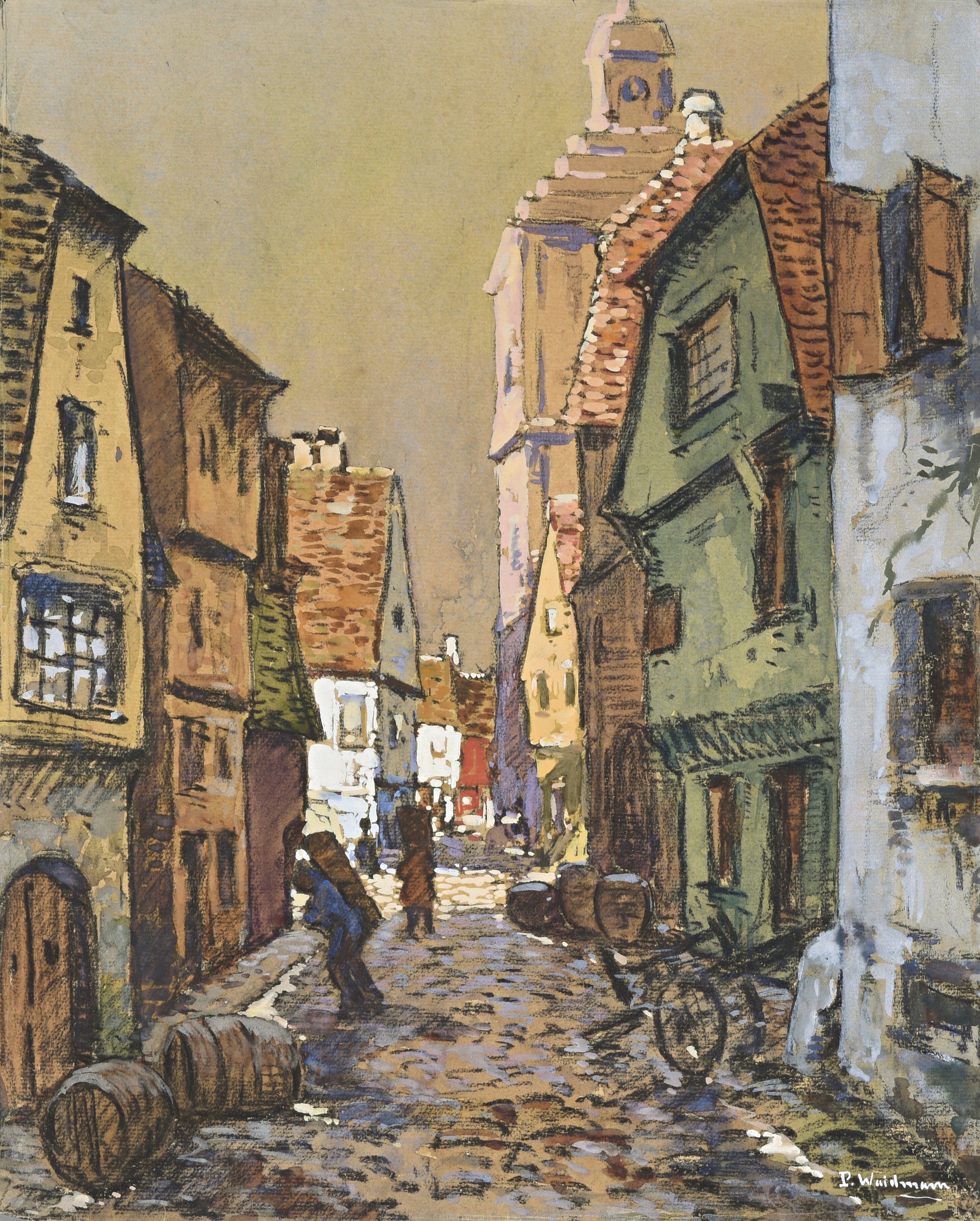 Rue de l'église à Bouxwiller